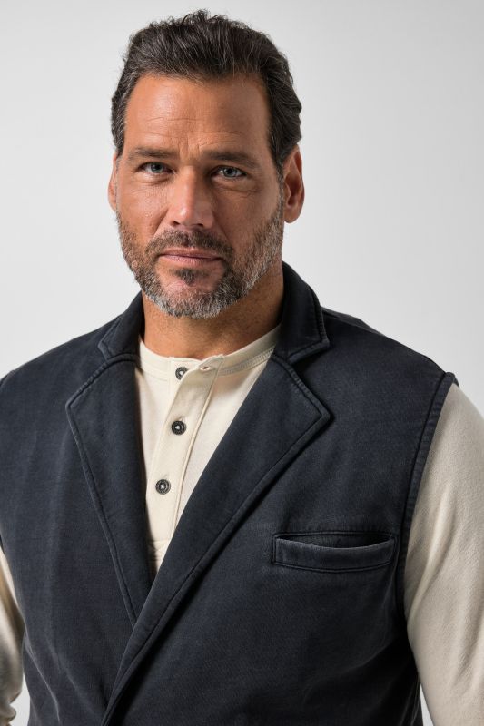 Sweat fabric gilet
