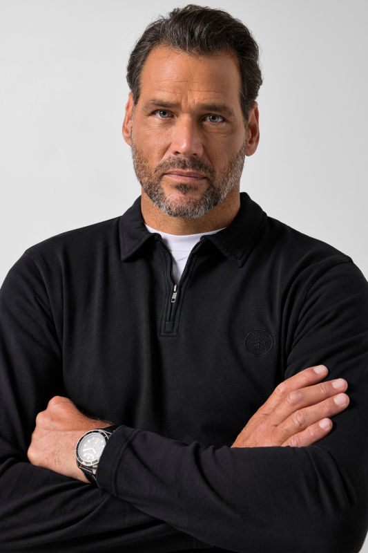 Long-sleeved polo shirt