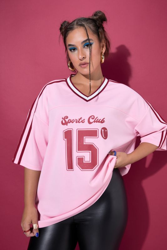 Oversized 3/4 Sleeve Jersey