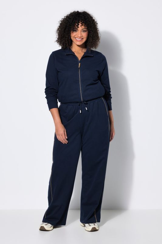 Side Stripe Elastic Waist Sweatpants