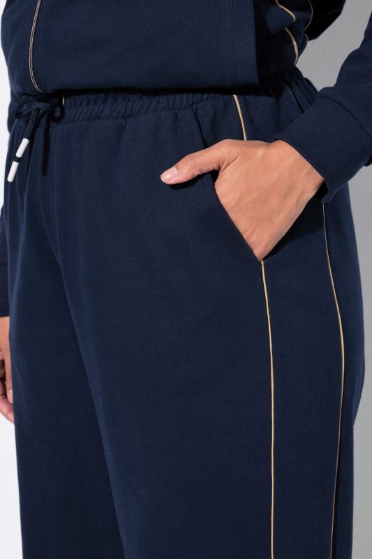 Side Stripe Elastic Waist Sweatpants