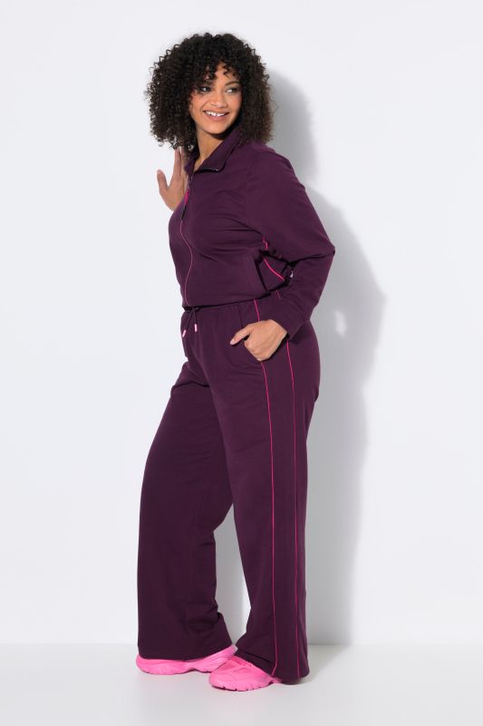 Side Stripe Elastic Waist Sweatpants