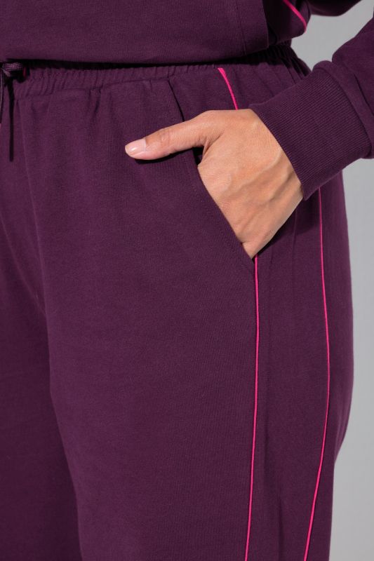 Side Stripe Elastic Waist Sweatpants