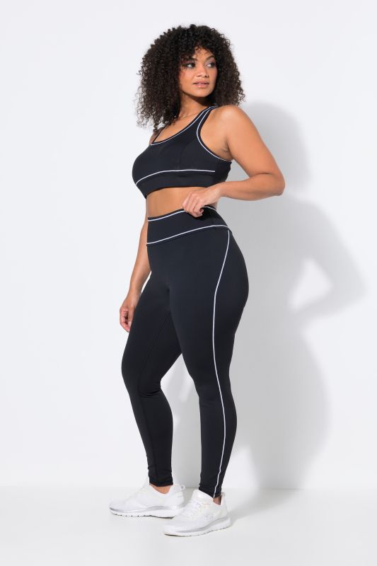 Contrast Piping Performance Leggings