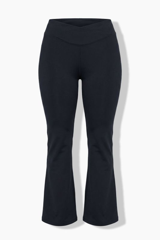 Pointed Waistband Bootcut Yoga Leggings