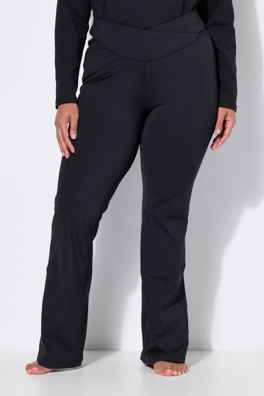 Pointed Waistband Bootcut Yoga Leggings