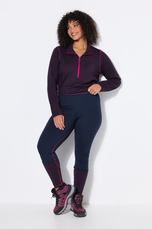 Contrast Piping Thermal Leggings