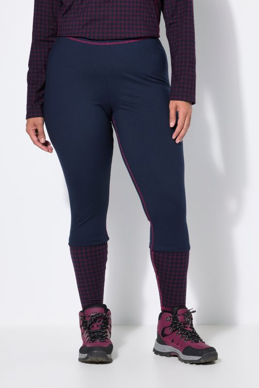 Contrast Piping Thermal Leggings