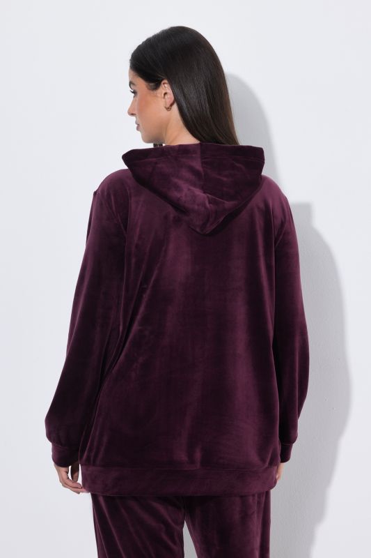 Velour Zip-Up Lounge Jacket