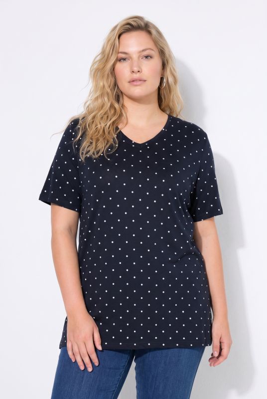 Тениска, свободна кройка, с принт, къси ръкави