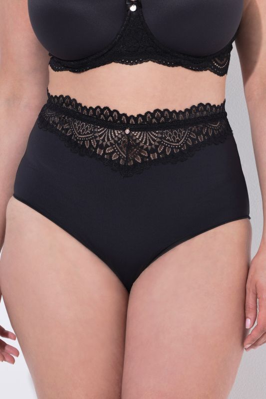 TRUYOU Maxislips, 3er-Pack, Spitzen-Bündchen, Mikrofaser