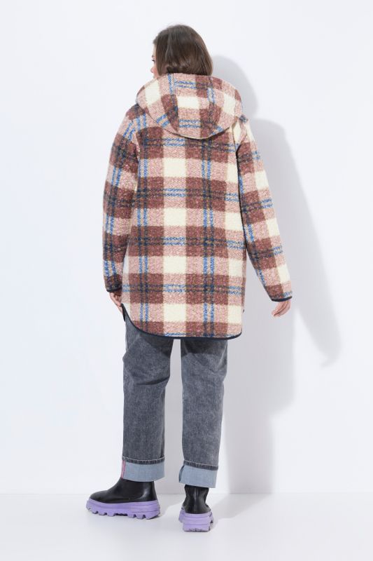 Checked Wool Look Jacket