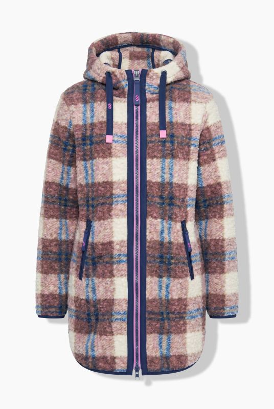 Checked Wool Look Jacket
