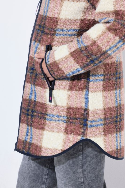 Checked Wool Look Jacket