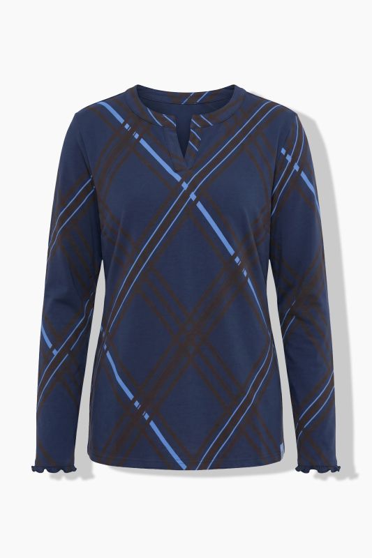 Diamond Check Long Sleeve Tee