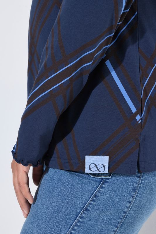 Diamond Check Long Sleeve Tee