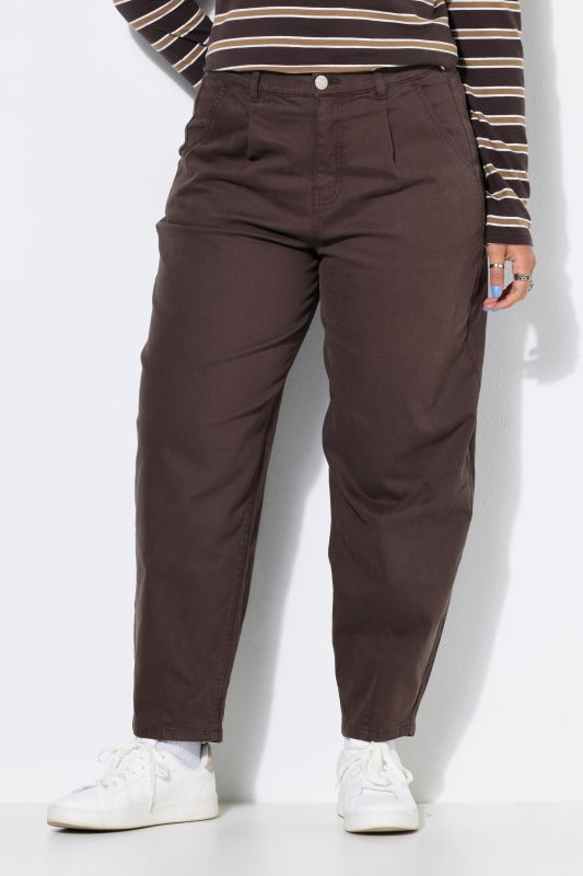 5-pocket stretchy twill balloon fit jeans