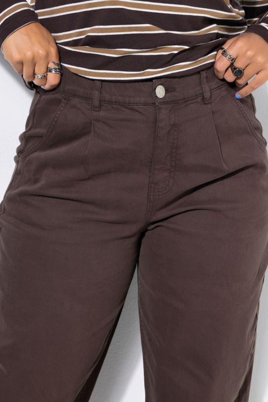 5-pocket stretchy twill balloon fit jeans