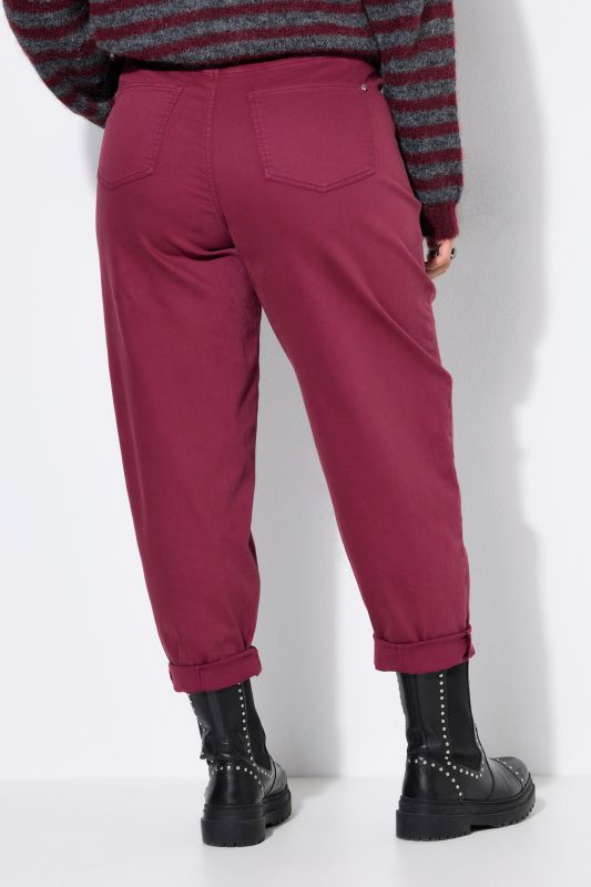 5-pocket stretchy twill balloon fit jeans