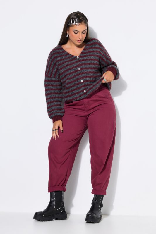 5-pocket stretchy twill balloon fit jeans