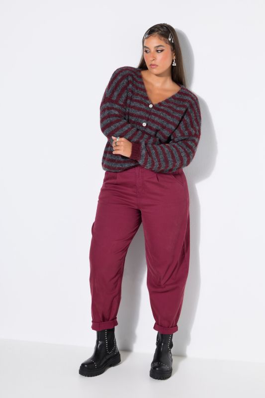 5-pocket stretchy twill balloon fit jeans