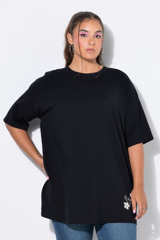 Flowers Oversized Back Graphic Tee