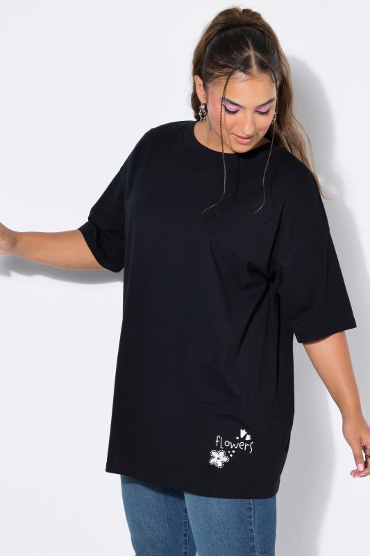 Flowers Oversized Back Graphic Tee