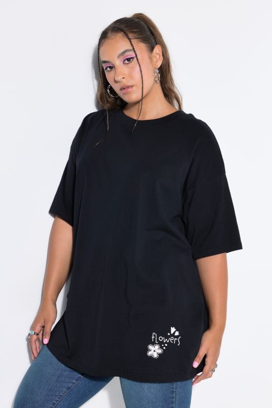 Flowers Oversized Back Graphic Tee