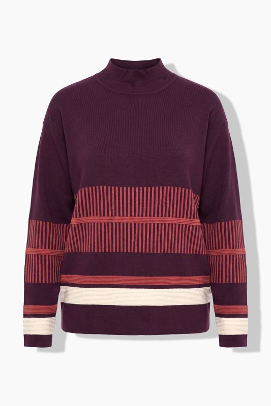 Eco Cotton Block Striped Milano KNit Sweater
