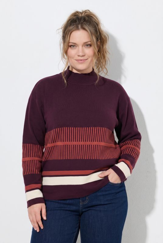 Eco Cotton Block Striped Milano KNit Sweater