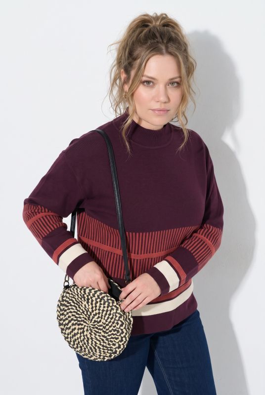 Eco Cotton Block Striped Milano KNit Sweater