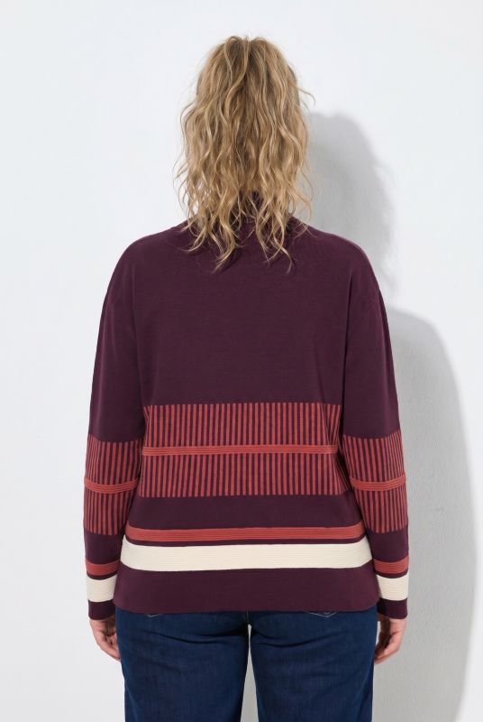 Eco Cotton Block Striped Milano KNit Sweater