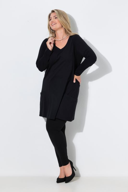 Empire A-Line Knit Pocket Tunic