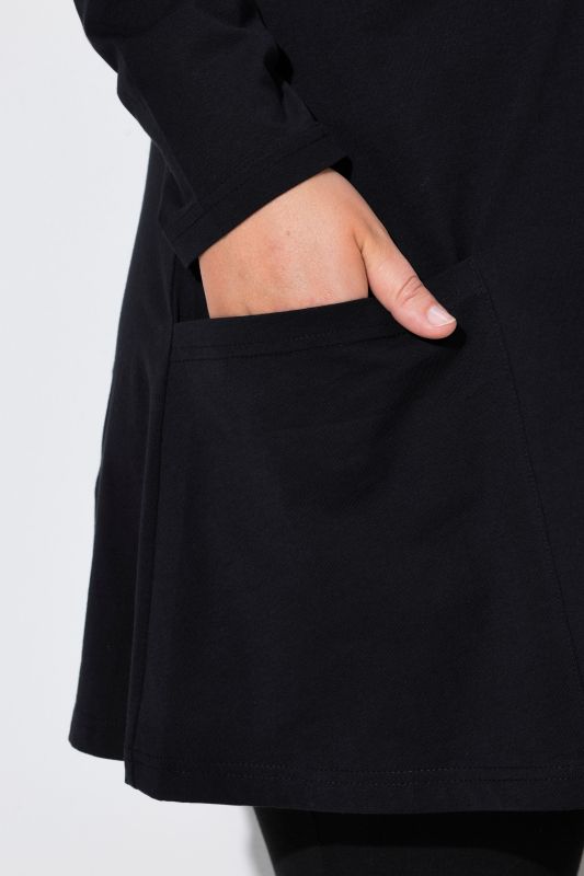Empire A-Line Knit Pocket Tunic