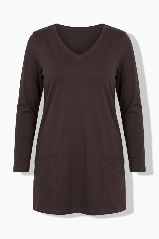 Empire A-Line Knit Pocket Tunic