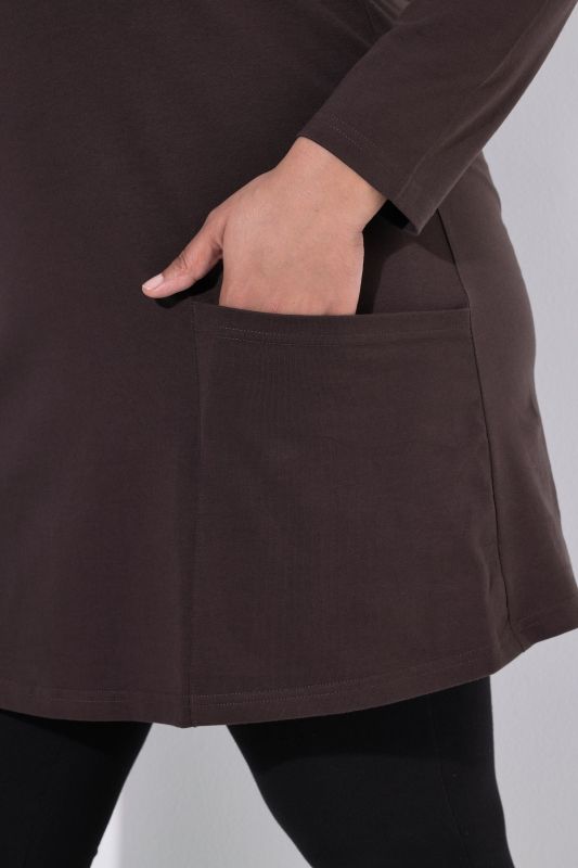Empire A-Line Knit Pocket Tunic