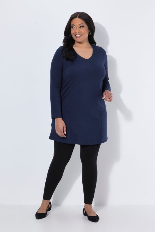 Empire A-Line Knit Pocket Tunic