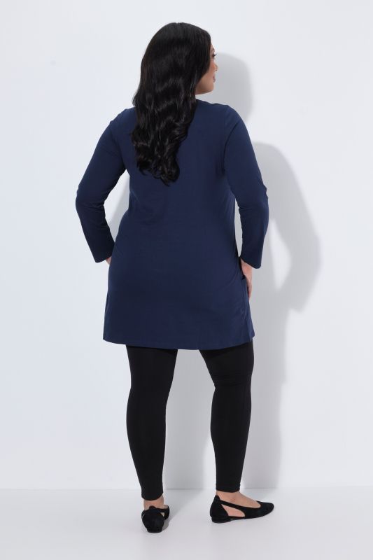 Empire A-Line Knit Pocket Tunic