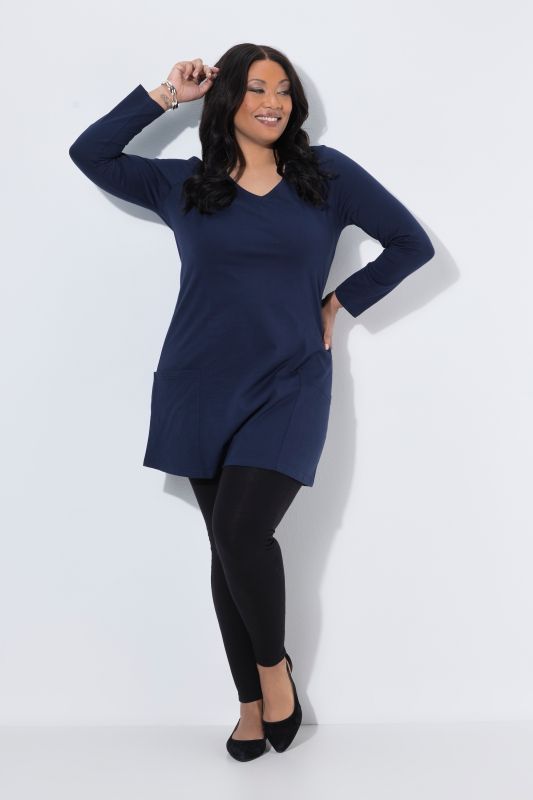 Empire A-Line Knit Pocket Tunic