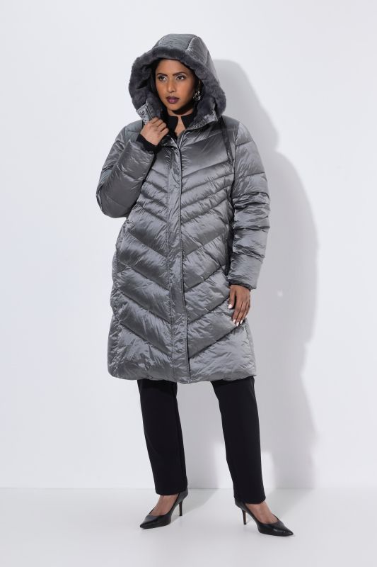 HYPRAR Metallic Quilted Coat