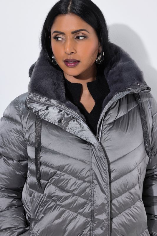 HYPRAR Metallic Quilted Coat