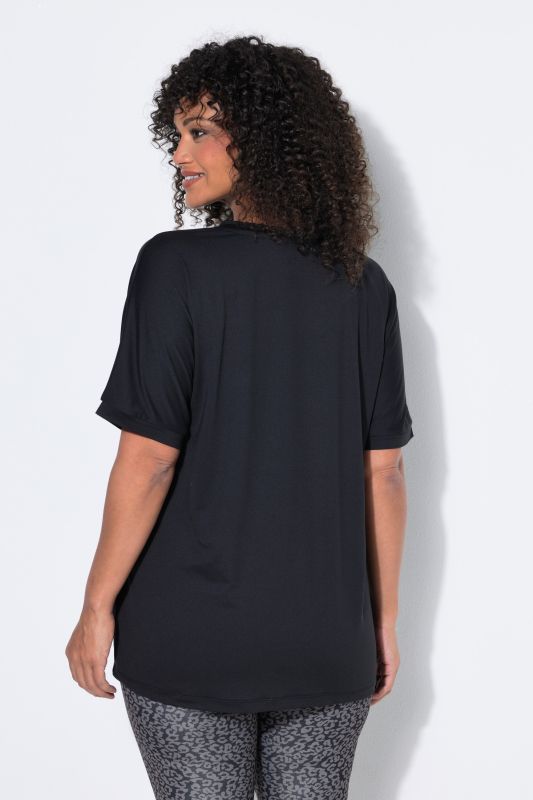 Quick Drying Short Sleeve Leopard Stripe Tee