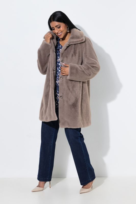 Faux Fur Oversized Coat