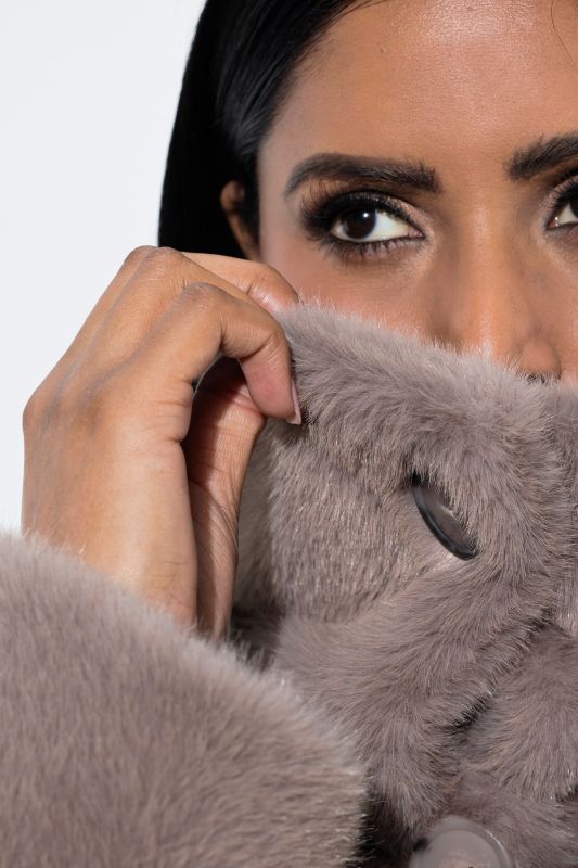 Faux Fur Oversized Coat