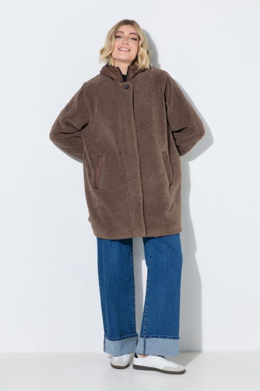Plush Teddy Fleece Oversized Jacket