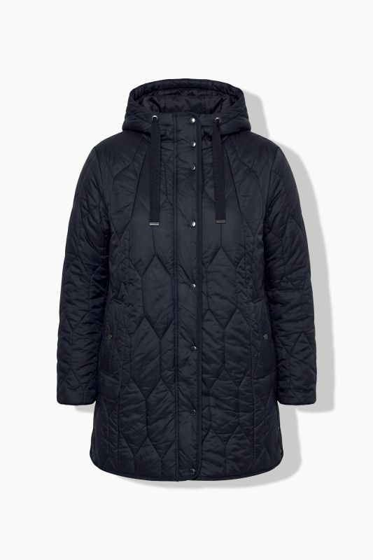 Geometric Quilted Longline Jacket