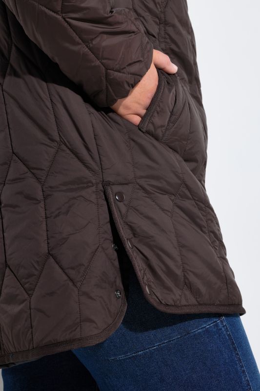 Geometric Quilted Longline Jacket