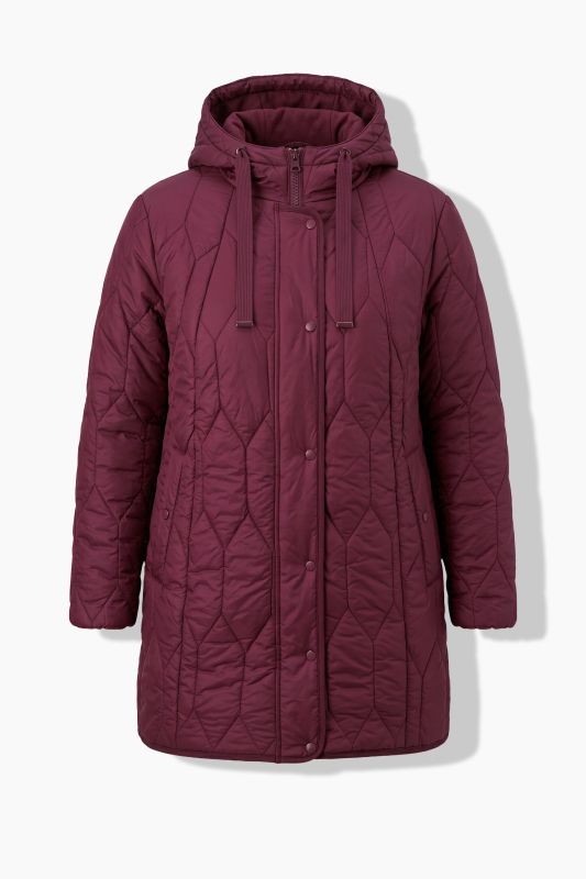 Geometric Quilted Longline Jacket