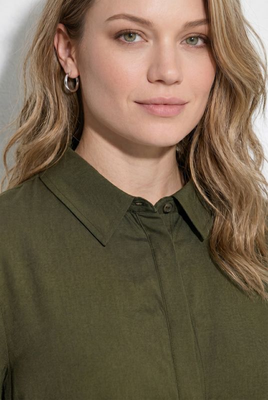 3/4 Sleeve Lyocell Shirt Dress