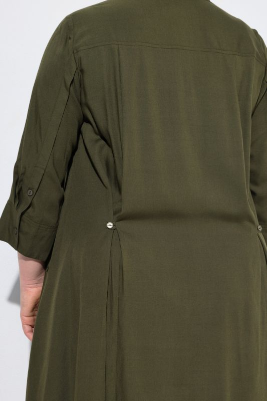 3/4 Sleeve Lyocell Shirt Dress
